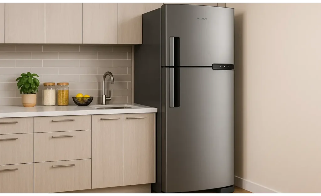 Geladeira na cozinha